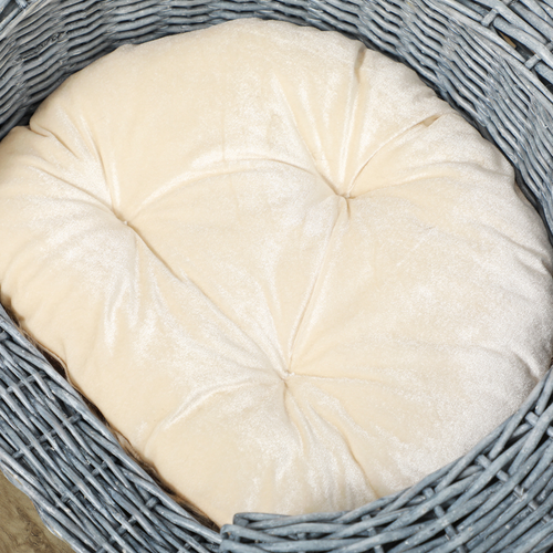 Vintage Rattan Pet Bed for Cats and Small Dogs – Soft, Durable, and Easy to Clean